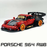 The Ultimate Widebody Porsche 964 RWB, Paint Red Customized Version (4190 pcs)